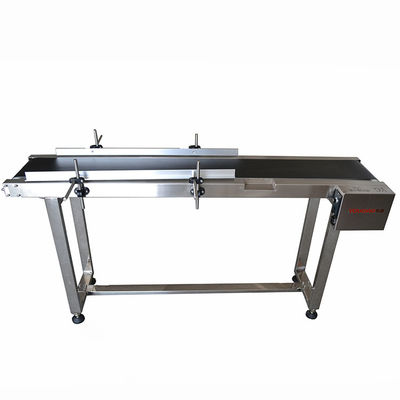 Baffle disesuaikan 25m / Min Botol Kaleng Mesin Conveyor Coding