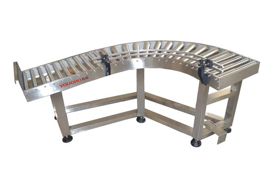 400W Roller Coding Conveyor Dengan Sudut