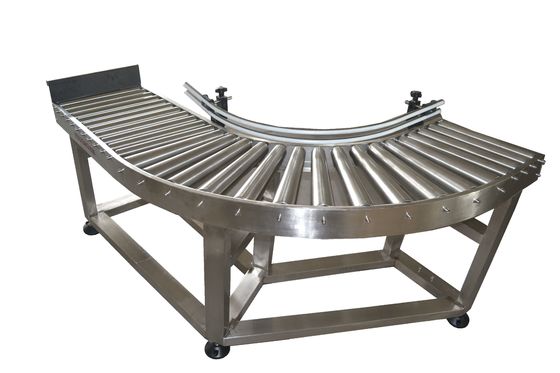 400W Roller Coding Conveyor Dengan Sudut