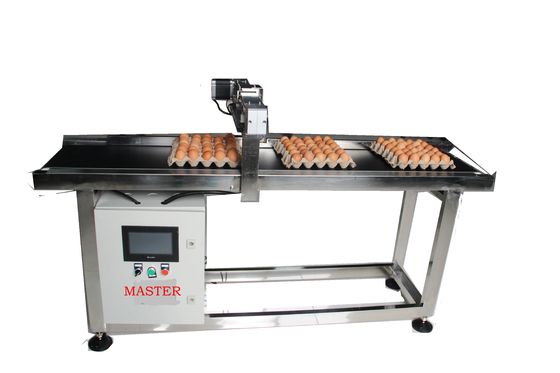 Automatic Intermittent Conveyor Stepper Motor Egg Coding Conveyor Dengan Printer Inkjet