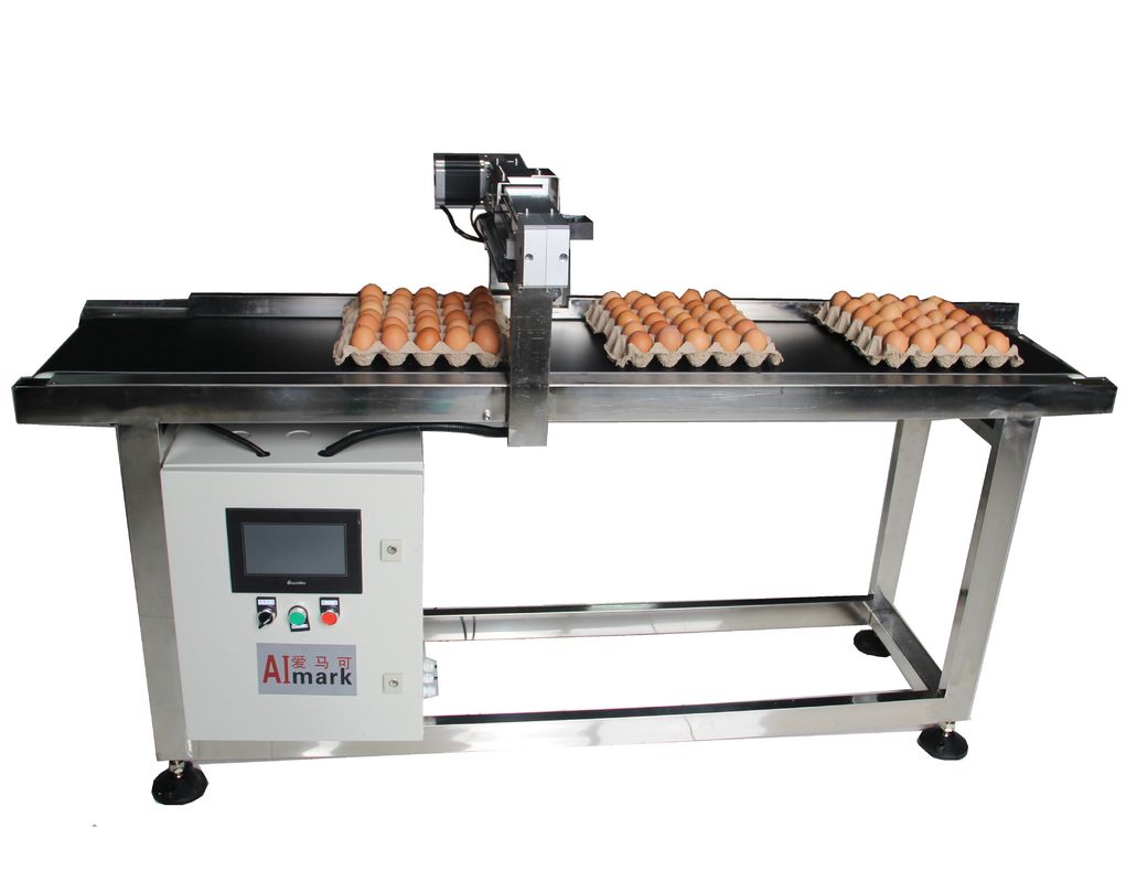 E5 400W X Traverse System Egg Coding Conveyor Machine Untuk Kode Tanggal